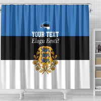 Personalized Estonia Flag Day 4 June Shower Curtain Elagu Esti!