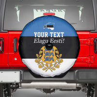 Personalized Estonia Flag Day 4 June Spare Tire Cover Elagu Esti!