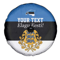 Personalized Estonia Flag Day 4 June Spare Tire Cover Elagu Esti!
