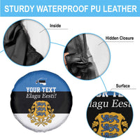 Personalized Estonia Flag Day 4 June Spare Tire Cover Elagu Esti!