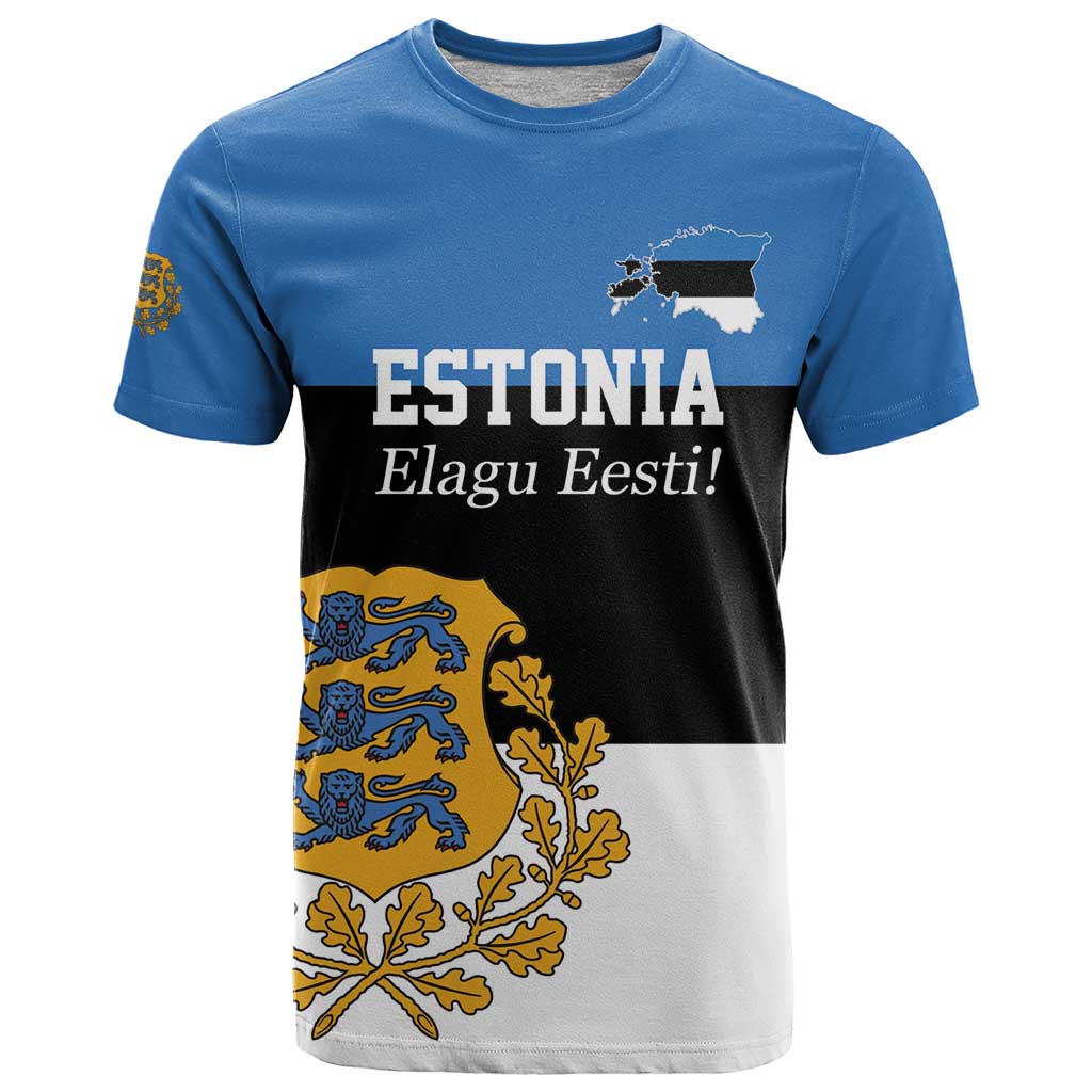 Personalized Estonia Flag Day 4 June T Shirt Elagu Esti!