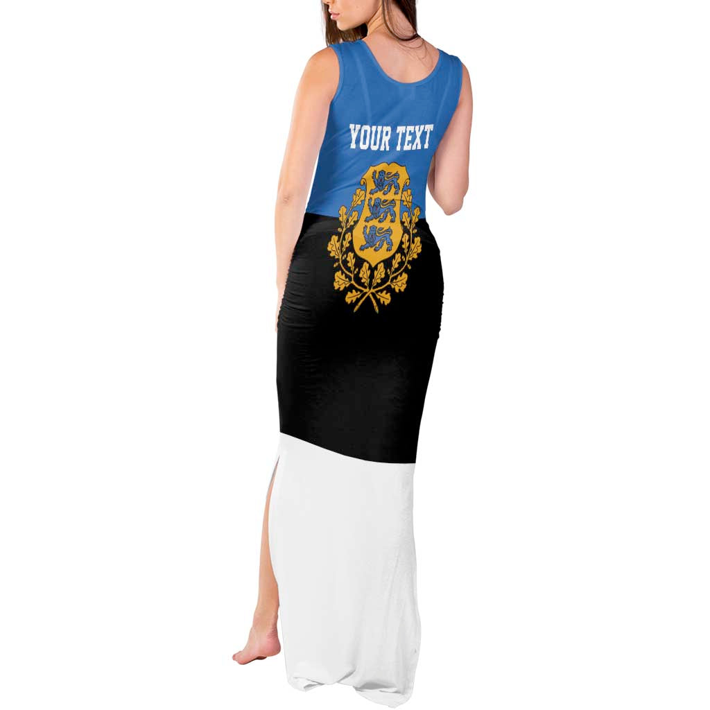 Personalized Estonia Flag Day 4 June Tank Maxi Dress Elagu Esti!