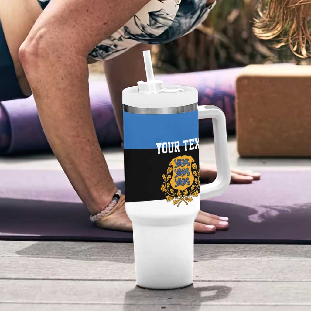 Personalized Estonia Flag Day 4 June Tumbler With Handle Elagu Esti!