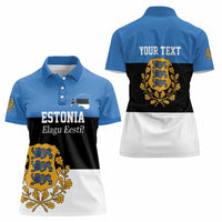 Personalized Estonia Flag Day 4 June Women Polo Shirt Elagu Esti!