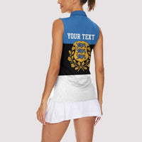 Personalized Estonia Flag Day 4 June Women Sleeveless Polo Shirt Elagu Esti!