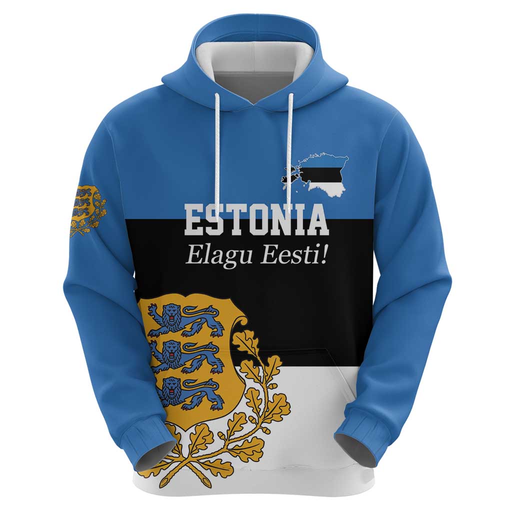 Personalized Estonia Flag Day 4 June Zip Hoodie Elagu Esti!