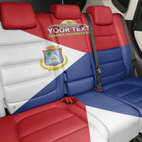 Personalized Sint Maarten Flag day Back Car Seat Cover Semper progrediens Flag Style