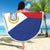 Personalized Sint Maarten Flag day Beach Blanket Semper progrediens Flag Style