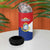 Personalized Sint Maarten Flag day 4 in 1 Can Cooler Tumbler Semper progrediens Flag Style