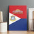 Personalized Sint Maarten Flag day Canvas Wall Art Semper progrediens Flag Style