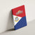 Personalized Sint Maarten Flag day Canvas Wall Art Semper progrediens Flag Style