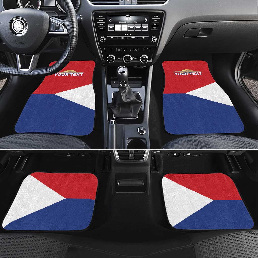 Personalized Sint Maarten Flag day Car Mats Semper progrediens Flag Style