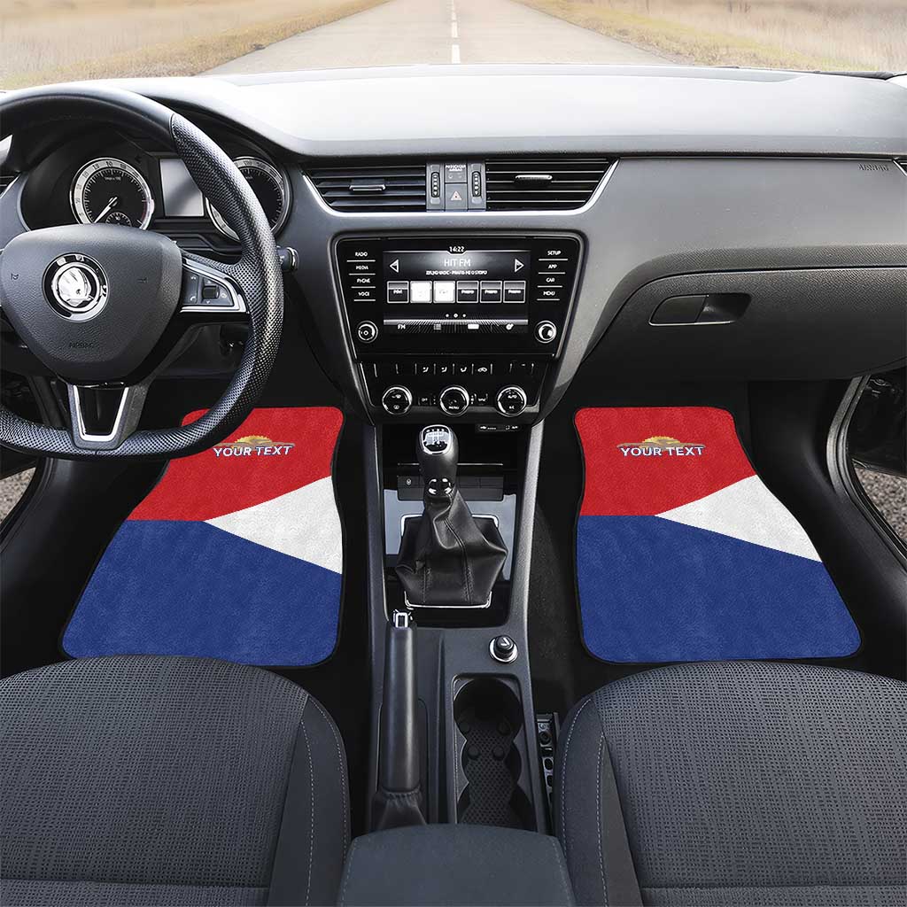 Personalized Sint Maarten Flag day Car Mats Semper progrediens Flag Style