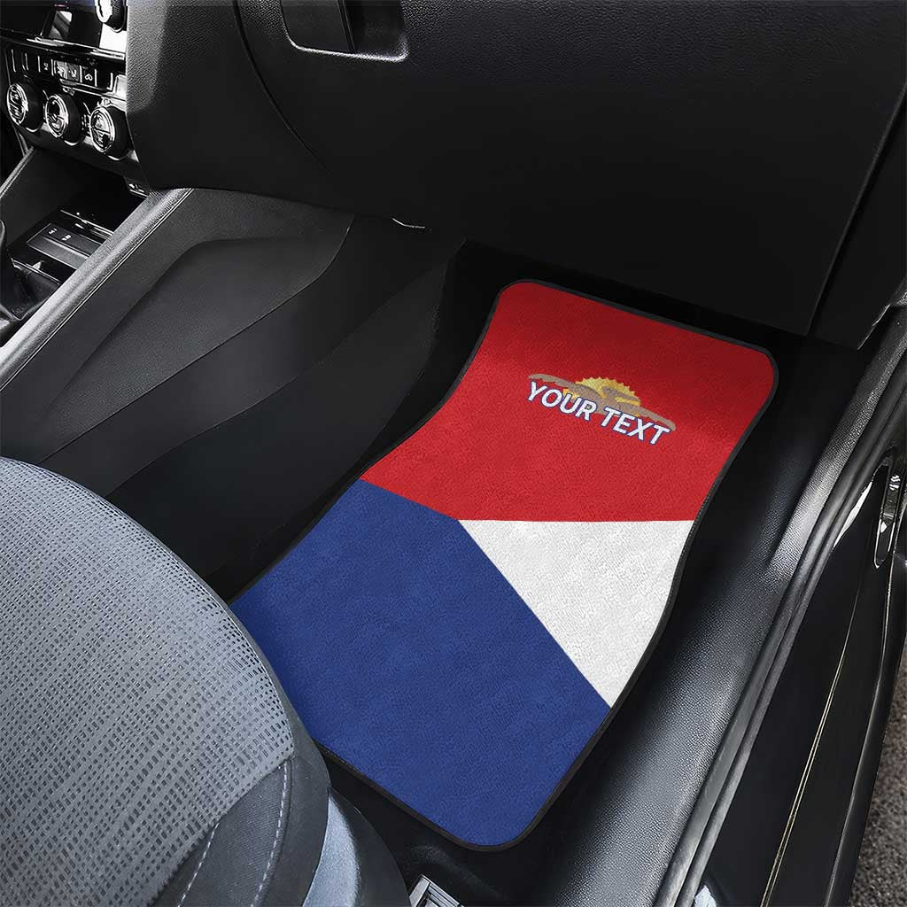 Personalized Sint Maarten Flag day Car Mats Semper progrediens Flag Style