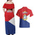 Personalized Sint Maarten Flag day Couples Matching Off Shoulder Maxi Dress and Hawaiian Shirt Semper progrediens Flag Style