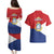 Personalized Sint Maarten Flag day Couples Matching Puletasi and Hawaiian Shirt Semper progrediens Flag Style