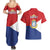 Personalized Sint Maarten Flag day Couples Matching Summer Maxi Dress and Hawaiian Shirt Semper progrediens Flag Style