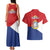 Personalized Sint Maarten Flag day Couples Matching Tank Maxi Dress and Hawaiian Shirt Semper progrediens Flag Style