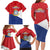 Personalized Sint Maarten Flag day Family Matching Long Sleeve Bodycon Dress and Hawaiian Shirt Semper progrediens Flag Style