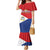 Personalized Sint Maarten Flag day Family Matching Mermaid Dress and Hawaiian Shirt Semper progrediens Flag Style