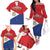 Personalized Sint Maarten Flag day Family Matching Off The Shoulder Long Sleeve Dress and Hawaiian Shirt Semper progrediens Flag Style