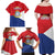 Personalized Sint Maarten Flag day Family Matching Off Shoulder Maxi Dress and Hawaiian Shirt Semper progrediens Flag Style