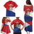 Personalized Sint Maarten Flag day Family Matching Puletasi and Hawaiian Shirt Semper progrediens Flag Style