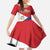 Personalized Sint Maarten Flag day Family Matching Short Sleeve Bodycon Dress and Hawaiian Shirt Semper progrediens Flag Style