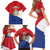 Personalized Sint Maarten Flag day Family Matching Short Sleeve Bodycon Dress and Hawaiian Shirt Semper progrediens Flag Style