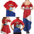 Personalized Sint Maarten Flag day Family Matching Summer Maxi Dress and Hawaiian Shirt Semper progrediens Flag Style