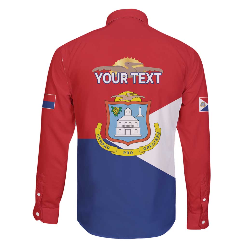 Personalized Sint Maarten Flag day Family Matching Summer Maxi Dress and Hawaiian Shirt Semper progrediens Flag Style