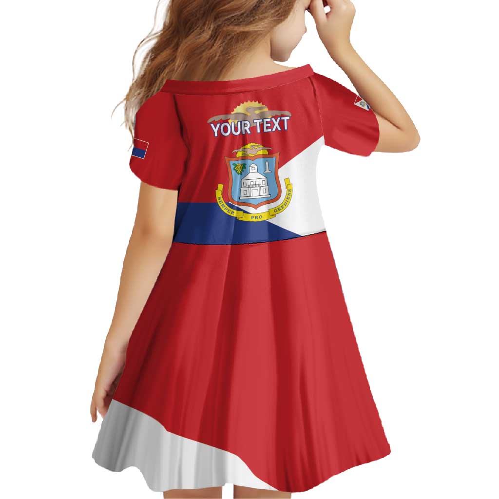 Personalized Sint Maarten Flag day Family Matching Tank Maxi Dress and Hawaiian Shirt Semper progrediens Flag Style