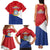 Personalized Sint Maarten Flag day Family Matching Tank Maxi Dress and Hawaiian Shirt Semper progrediens Flag Style