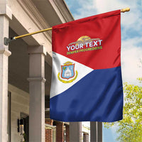 Personalized Sint Maarten Flag day Garden Flag Semper progrediens Flag Style