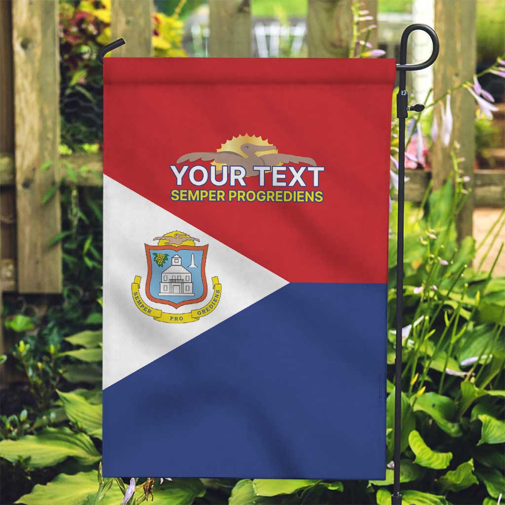 Personalized Sint Maarten Flag day Garden Flag Semper progrediens Flag Style