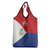 Personalized Sint Maarten Flag day Grocery Bag Semper progrediens Flag Style