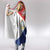 Personalized Sint Maarten Flag day Hooded Blanket Semper progrediens Flag Style