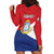 Personalized Sint Maarten Flag day Hoodie Dress Semper progrediens Flag Style