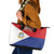 Personalized Sint Maarten Flag day Leather Tote Bag Semper progrediens Flag Style