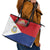 Personalized Sint Maarten Flag day Leather Tote Bag Semper progrediens Flag Style