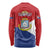 Personalized Sint Maarten Flag day Long Sleeve Shirt Semper progrediens Flag Style