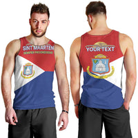 Personalized Sint Maarten Flag day Men Tank Top Semper progrediens Flag Style