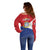 Personalized Sint Maarten Flag day Off Shoulder Sweater Semper progrediens Flag Style