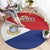 Personalized Sint Maarten Flag day Round Carpet Semper progrediens Flag Style
