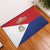Personalized Sint Maarten Flag day Rubber Doormat Semper progrediens Flag Style