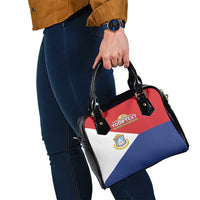 Personalized Sint Maarten Flag day Shoulder Handbag Semper progrediens Flag Style