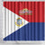 Personalized Sint Maarten Flag day Shower Curtain Semper progrediens Flag Style