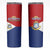 Personalized Sint Maarten Flag day Skinny Tumbler Semper progrediens Flag Style