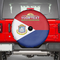 Personalized Sint Maarten Flag day Spare Tire Cover Semper progrediens Flag Style