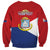 Personalized Sint Maarten Flag day Sweatshirt Semper progrediens Flag Style